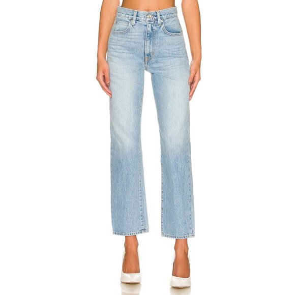 SLVRLAKE London High Rise Straight Ankle Denim Jeans in Sweet Talk | Size 30 - Picture 2 of 12